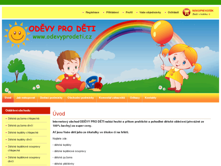 www.odevyprodeti.cz