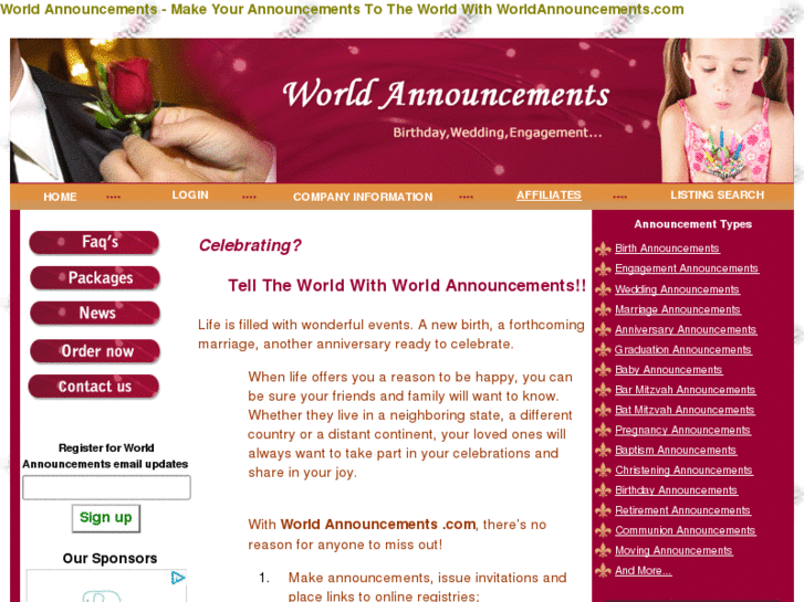 www.worldannouncements.com