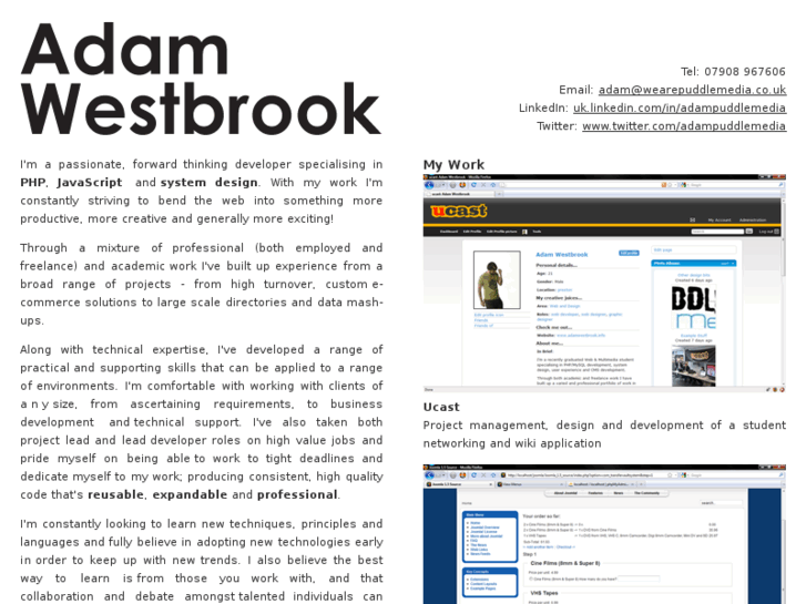 www.adamwestbrook.info