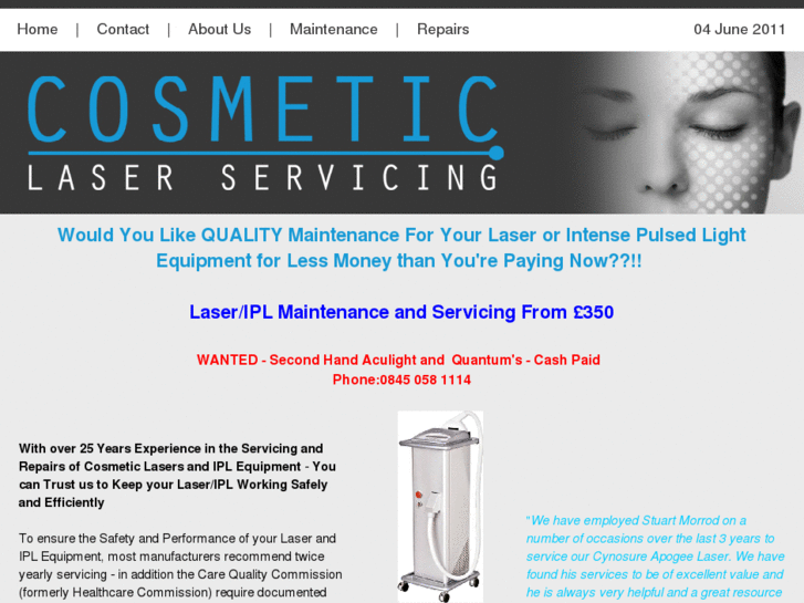 www.cosmeticlaserservicing.com