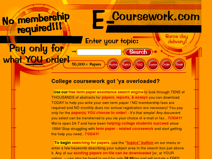 www.e-coursework.com