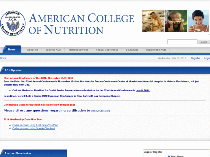 www.americancollegeofnutrition.org