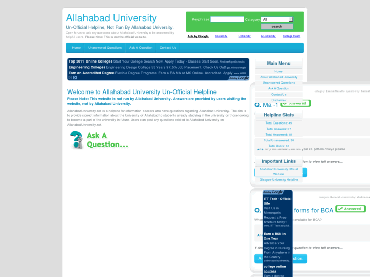 www.allahabaduniversity.net