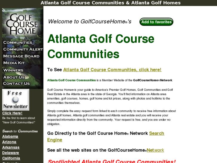 www.atlantagolfcoursecommunities.net