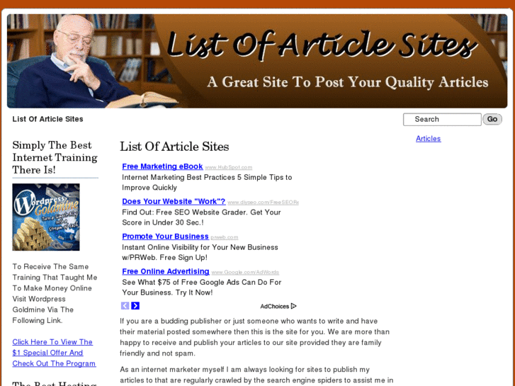 www.listofarticlesites.info