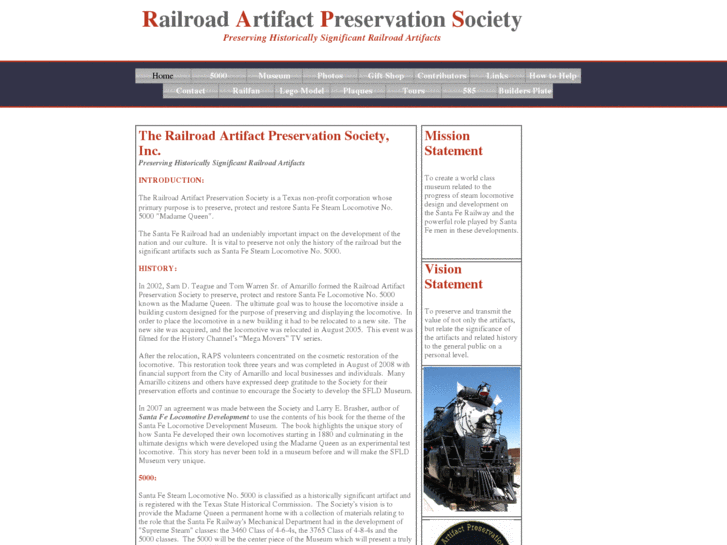 www.railroadartifactpreservation.org