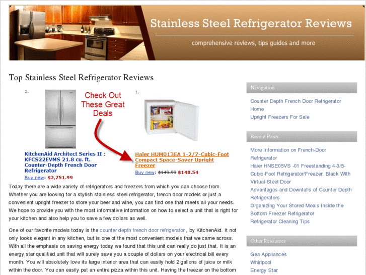 www.stainlesssteelrefrigeratorreviews.com