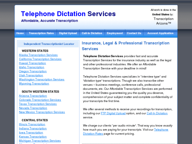 www.telephonedictationservices.com