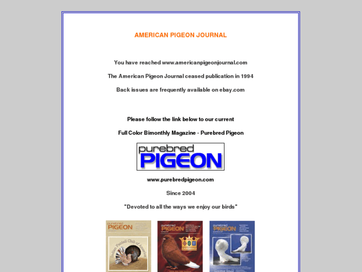 www.americanpigeonjournal.com