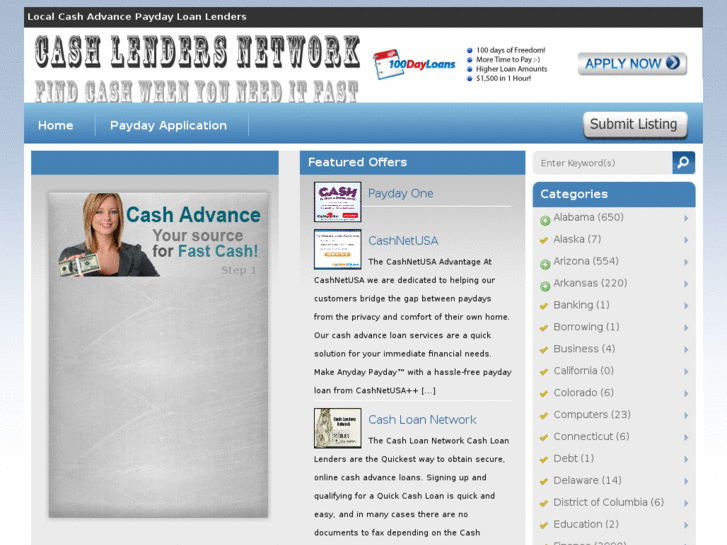 www.cashlendersnetwork.com