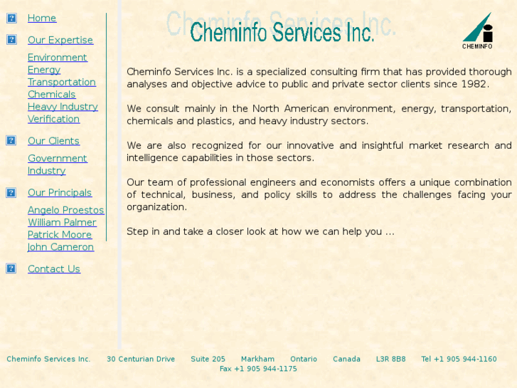 www.cheminfoservices.com