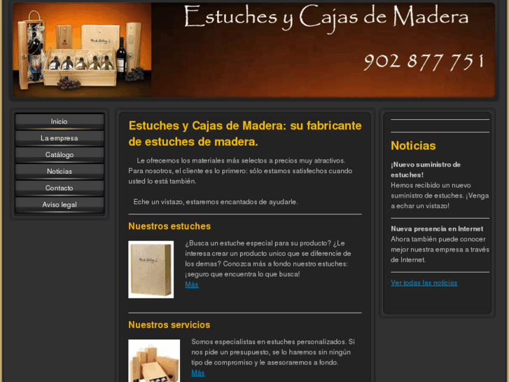 www.estuchesycajasdemadera.es