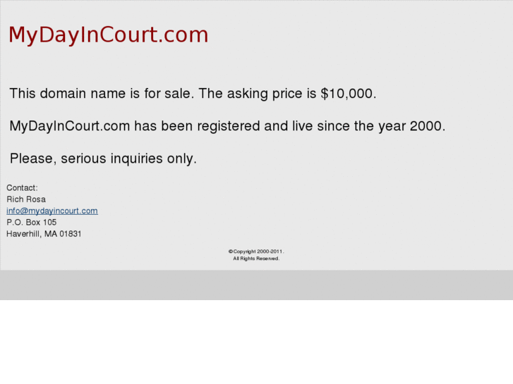 www.mydayincourt.com