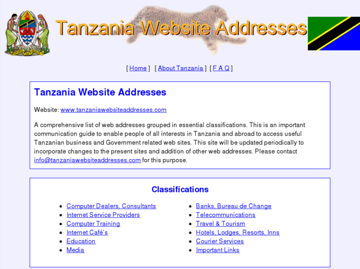 www.tanzaniawebsiteaddresses.com