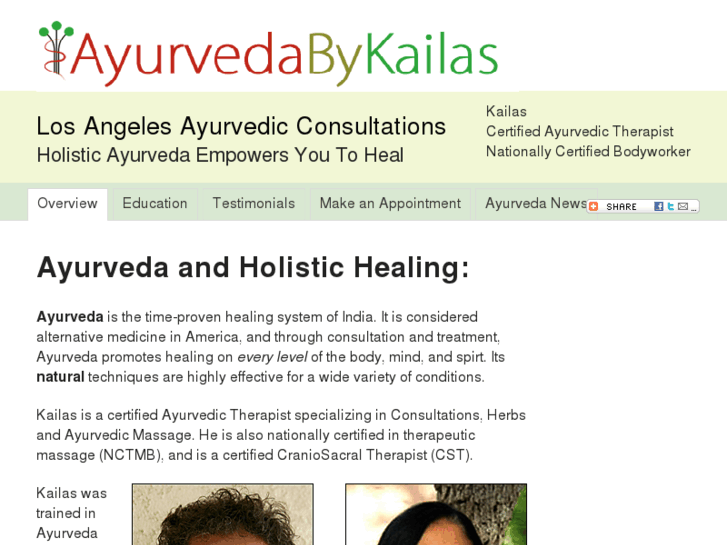 www.ayurvedabykailas.com