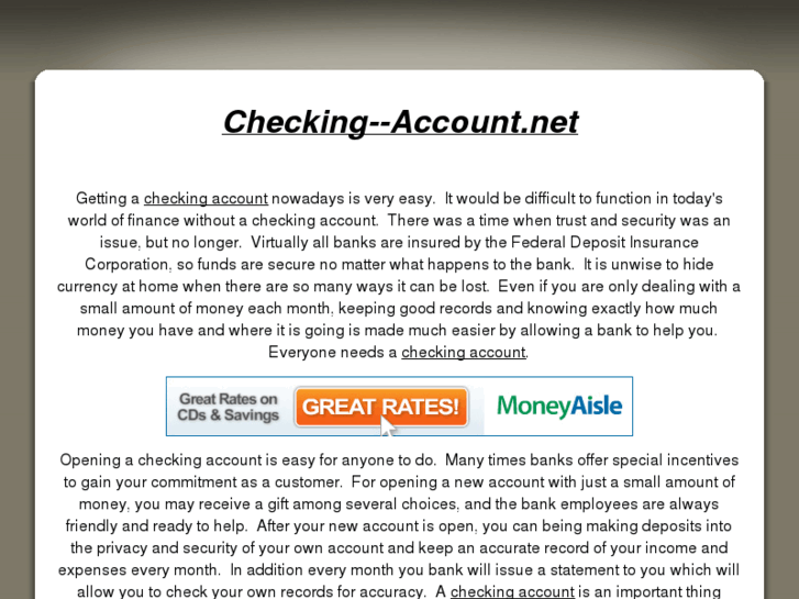 www.checking--account.net