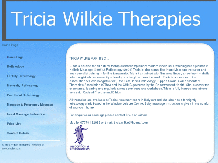 www.triciawilkietherapies.com