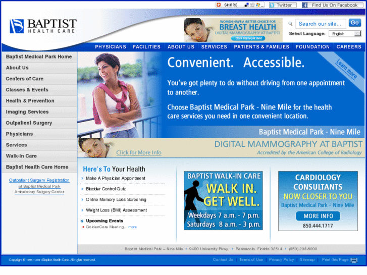 www.baptistmedicalpark9mile.com