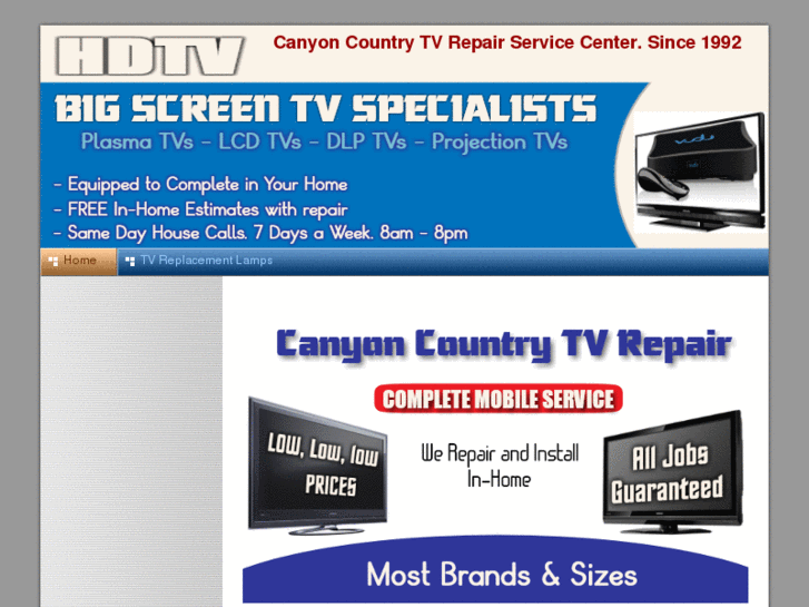 www.canyoncountrytvrepairshop.com