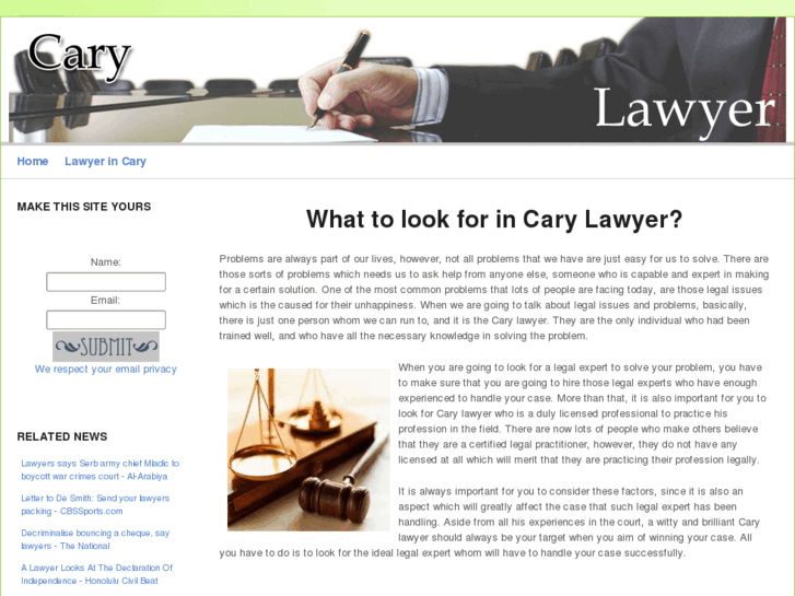 www.carylawyer.org