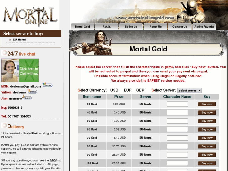 www.mortalonlinegold.com