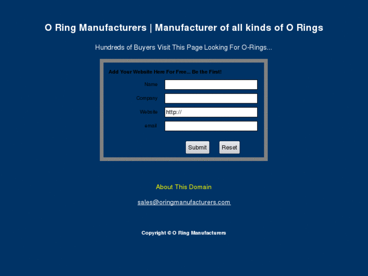 www.oringmanufacturers.com