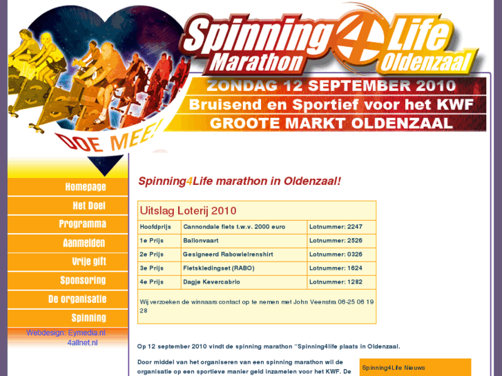 www.spinning4lifeoldenzaal.nl