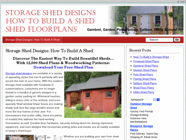 www.storagesheddesigns.org