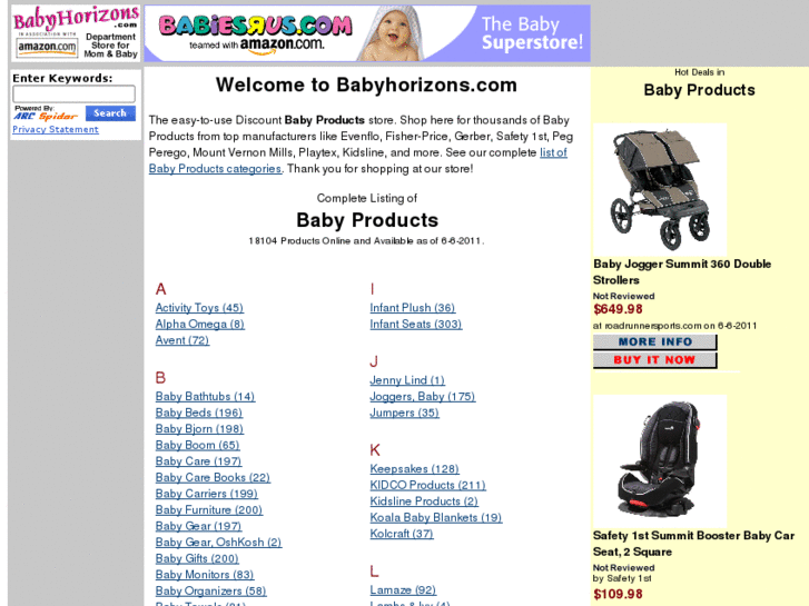 www.babyhorizons.com