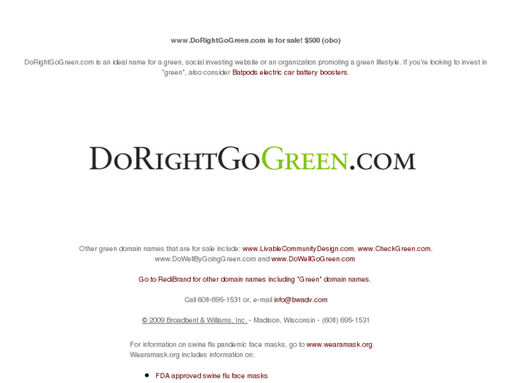 www.dorightgogreen.com