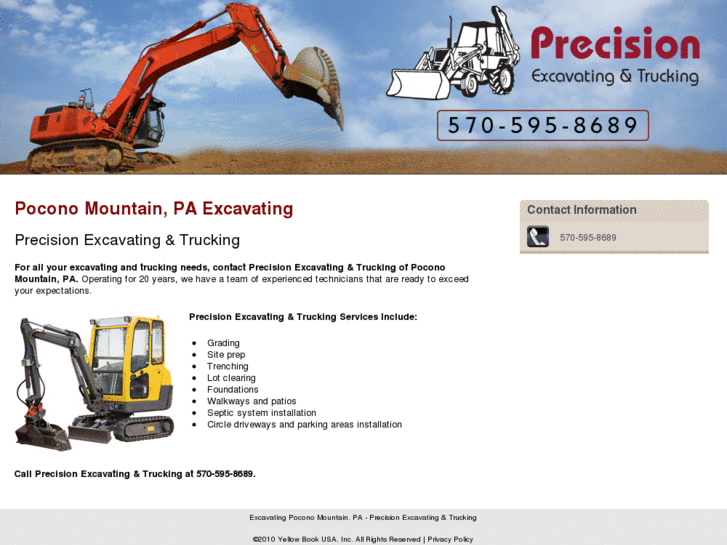 www.precisionexcavatingandtrucking.com