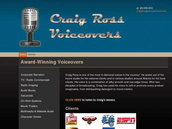 www.craigrossvoiceovers.com