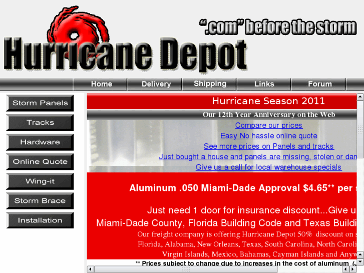 www.hurricanedepot.com