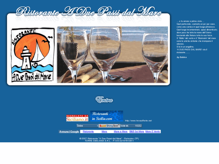 www.ristoranteaduepassidalmare.com