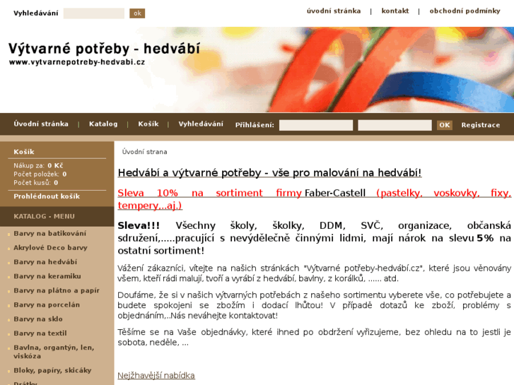 www.vytvarnepotreby-hedvabi.cz