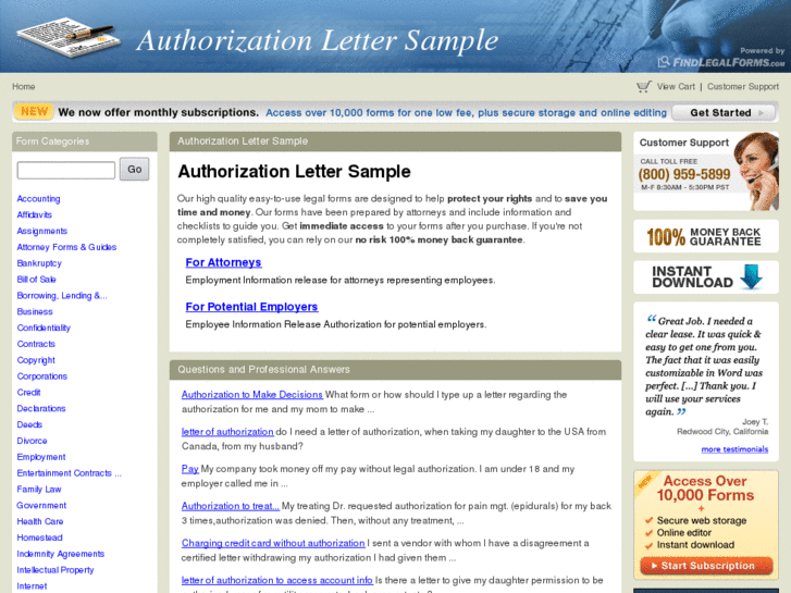 www.authorizationlettersample.com