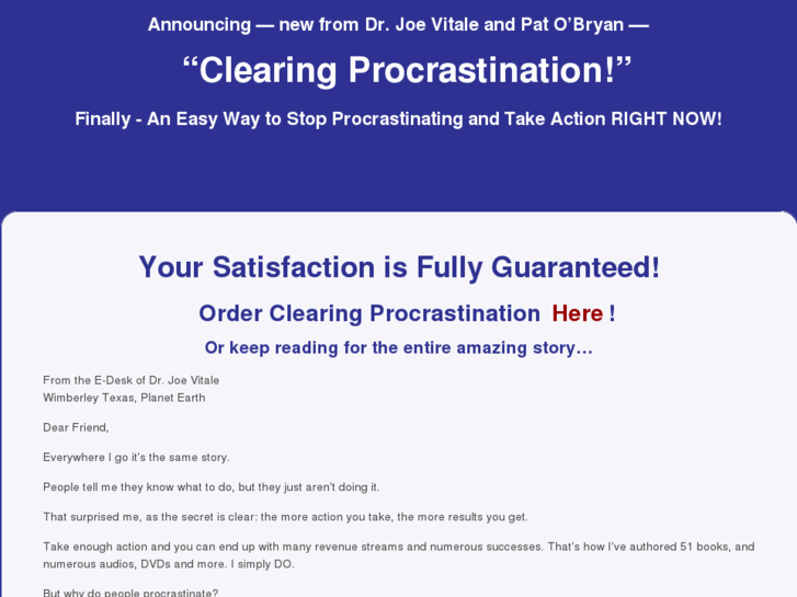 www.clearingprocrastination.com