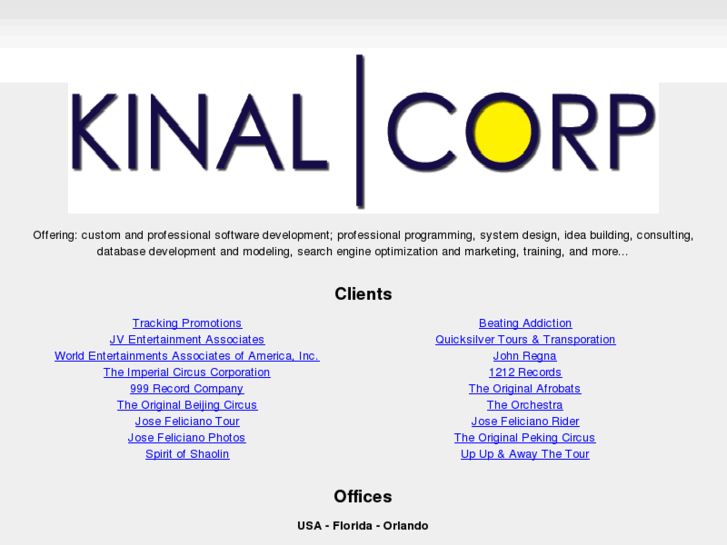 www.kinalcorp.com