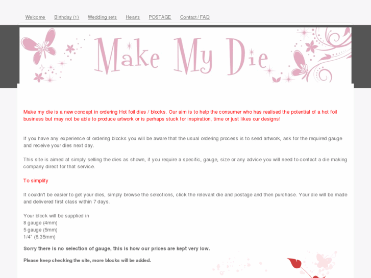 www.makemydie.com