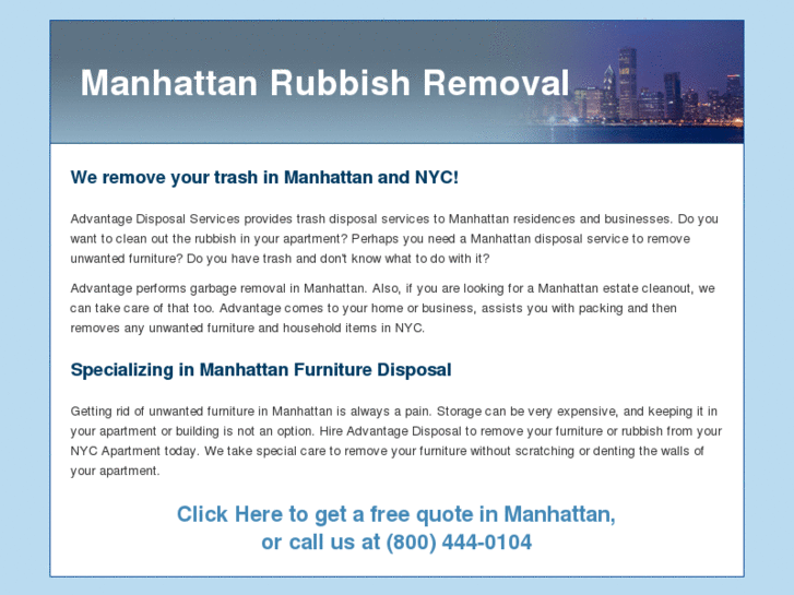 www.manhattanrubbishremoval.com