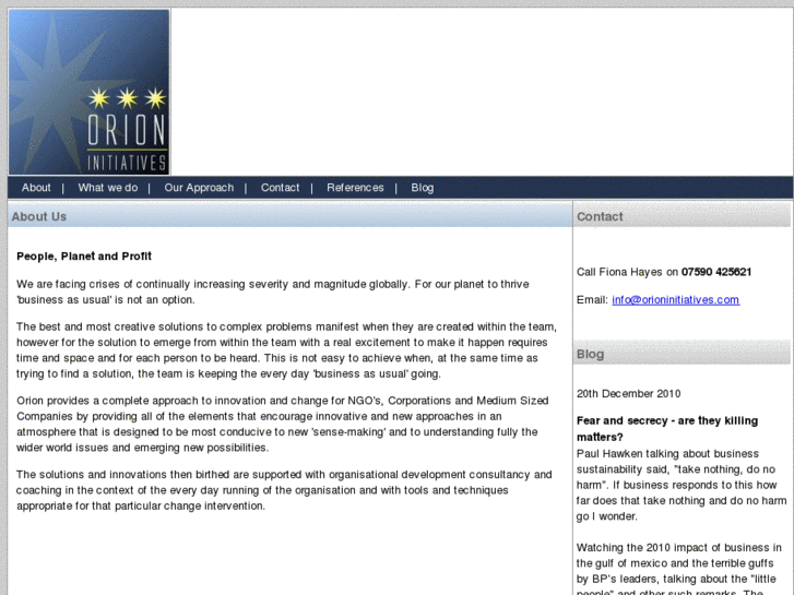 www.orioninitiatives.com