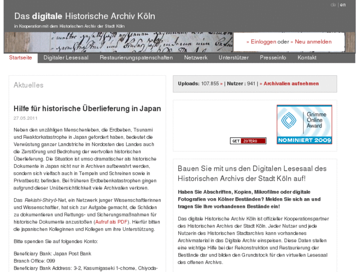 www.historischesarchivkoeln.de