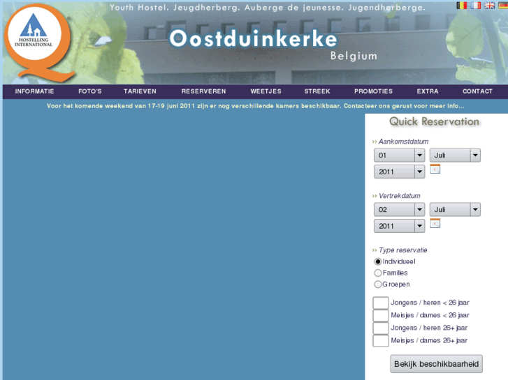 www.oostduinkerke-hostel.com