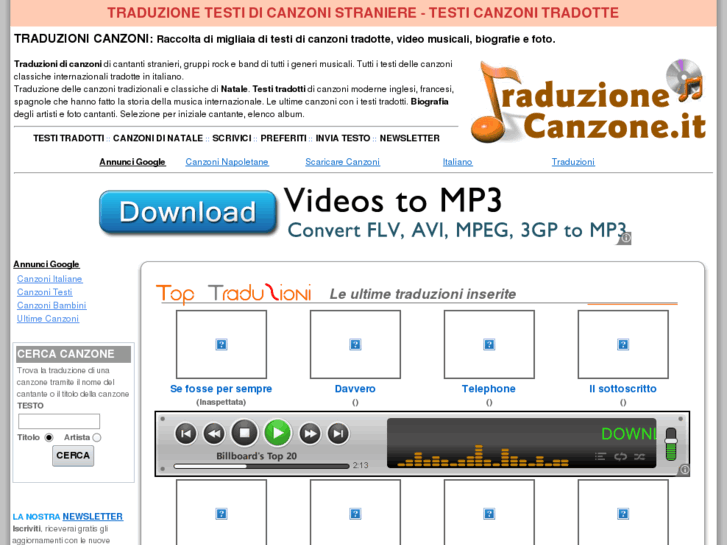 www.traduzionecanzone.it
