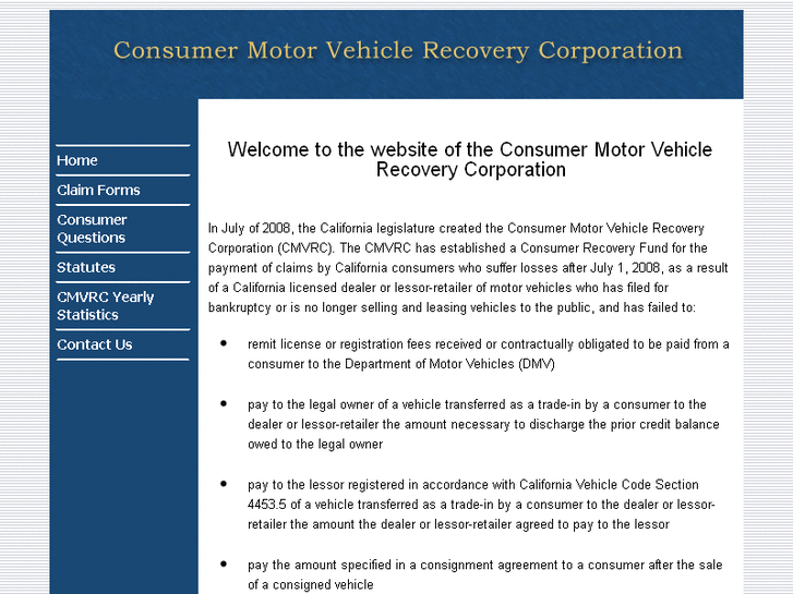 www.vehiclerecoveryfund.com