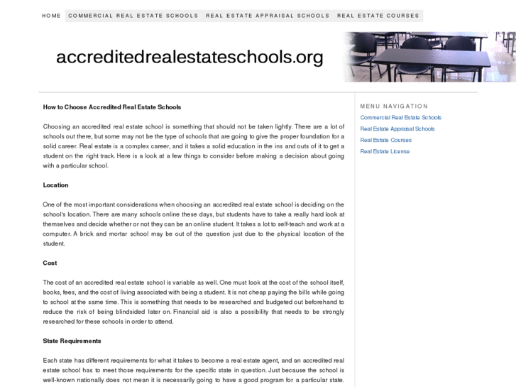 www.accreditedrealestateschools.org