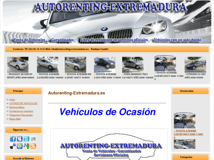 www.autorenting-extremadura.es