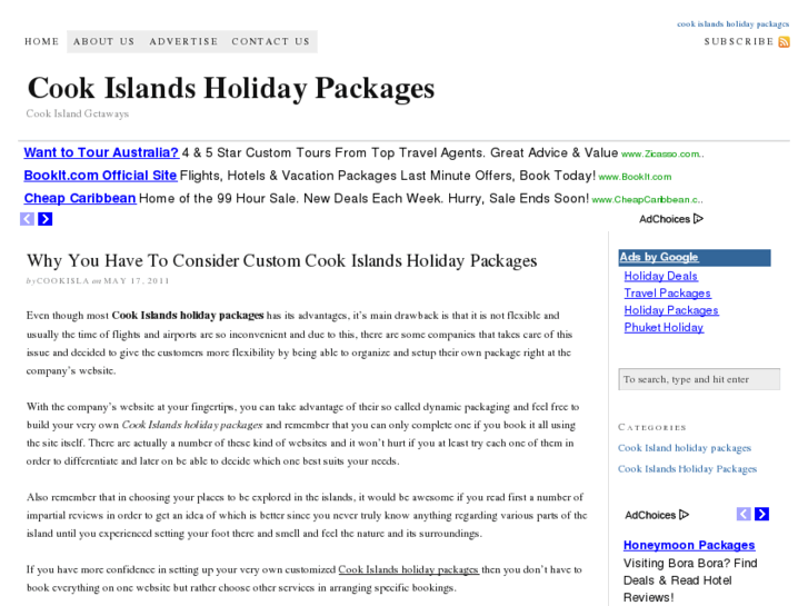 www.cookislandsholidaypackages.com.au