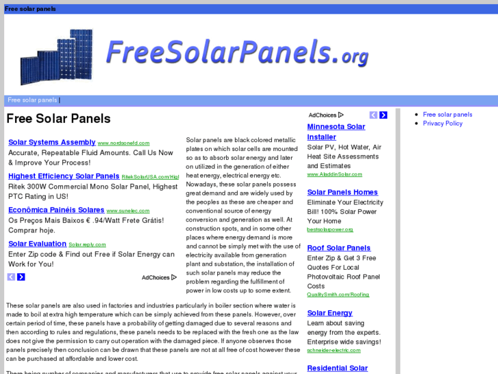 www.freesolarpanels.org