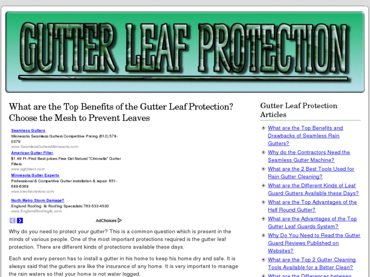 www.gutterleafprotection.net